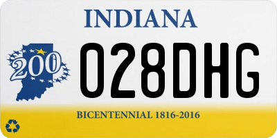 IN license plate 028DHG