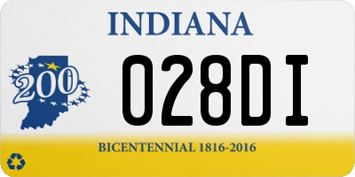IN license plate 028DI