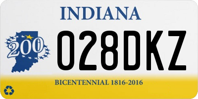 IN license plate 028DKZ