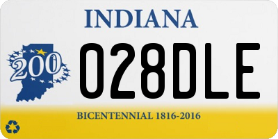 IN license plate 028DLE