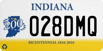 IN license plate 028DMQ