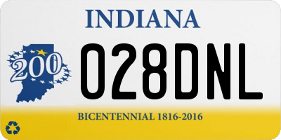 IN license plate 028DNL