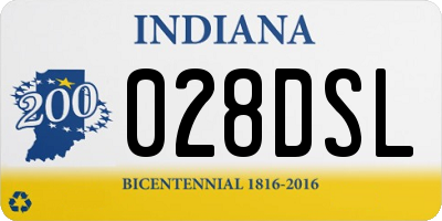 IN license plate 028DSL