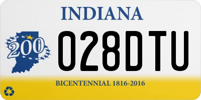 IN license plate 028DTU