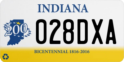 IN license plate 028DXA
