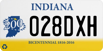 IN license plate 028DXH