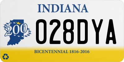 IN license plate 028DYA