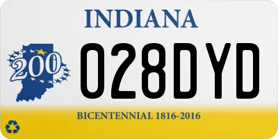 IN license plate 028DYD