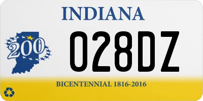 IN license plate 028DZ