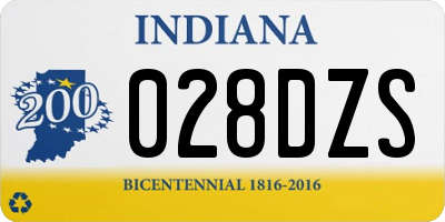 IN license plate 028DZS