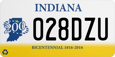IN license plate 028DZU