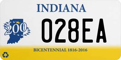 IN license plate 028EA