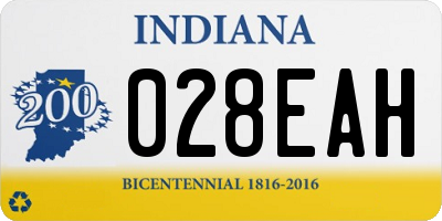 IN license plate 028EAH