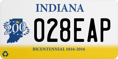 IN license plate 028EAP