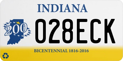 IN license plate 028ECK