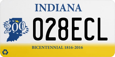 IN license plate 028ECL