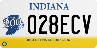 IN license plate 028ECV