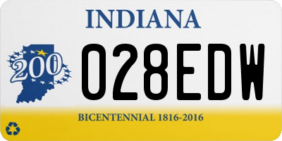 IN license plate 028EDW