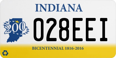 IN license plate 028EEI
