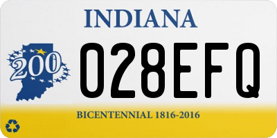 IN license plate 028EFQ