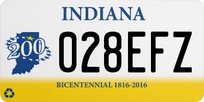 IN license plate 028EFZ