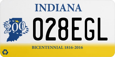 IN license plate 028EGL