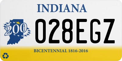 IN license plate 028EGZ