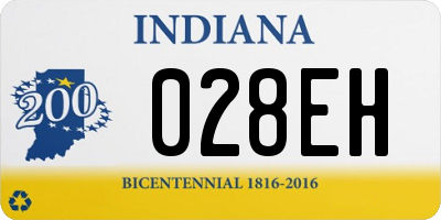 IN license plate 028EH