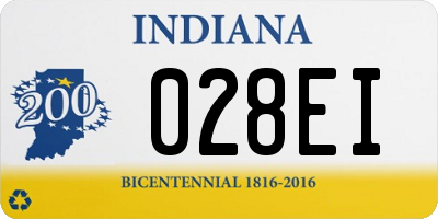 IN license plate 028EI