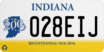 IN license plate 028EIJ