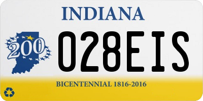 IN license plate 028EIS