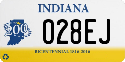 IN license plate 028EJ