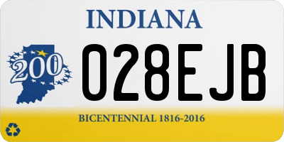 IN license plate 028EJB