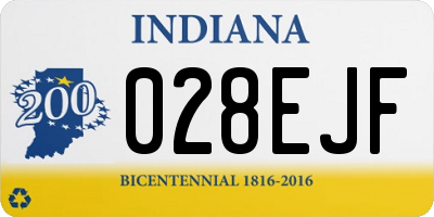 IN license plate 028EJF