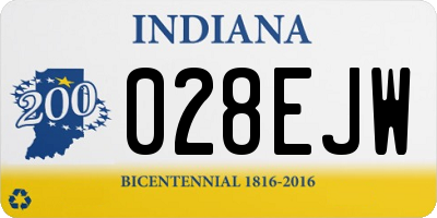 IN license plate 028EJW