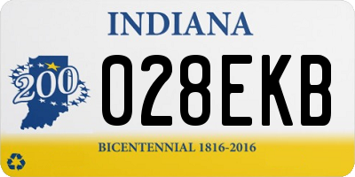 IN license plate 028EKB