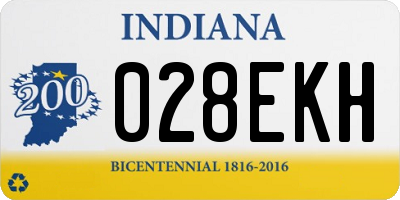 IN license plate 028EKH