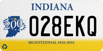 IN license plate 028EKQ