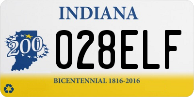 IN license plate 028ELF