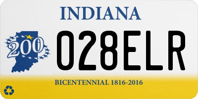 IN license plate 028ELR