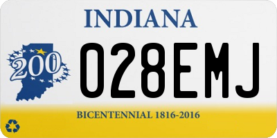 IN license plate 028EMJ