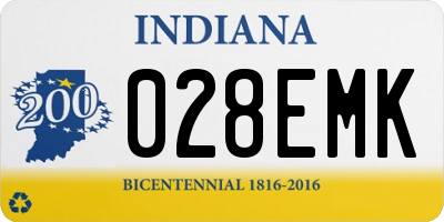 IN license plate 028EMK