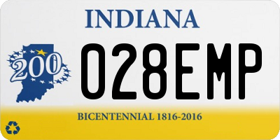 IN license plate 028EMP
