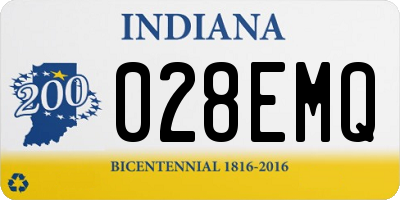 IN license plate 028EMQ