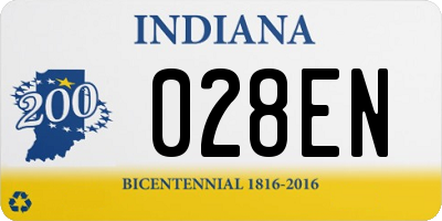 IN license plate 028EN