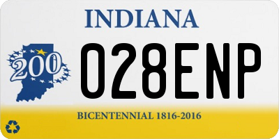 IN license plate 028ENP