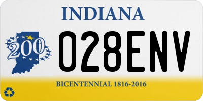 IN license plate 028ENV