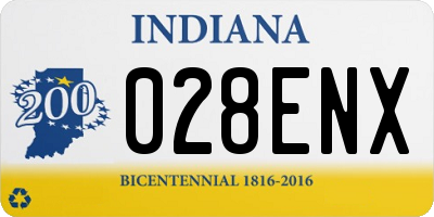 IN license plate 028ENX