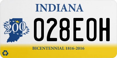 IN license plate 028EOH