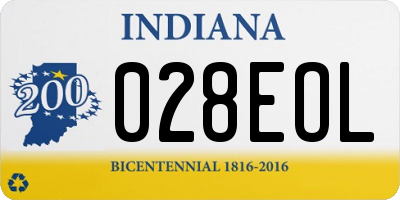 IN license plate 028EOL
